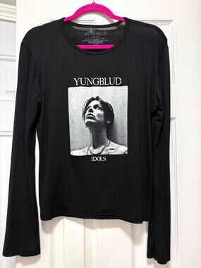 Yungblud Idols Officially licensed Long Sleeve T Shirt Tee Soft Stretchy Black M